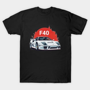 Ferrari F40 legendary car T-Shirt